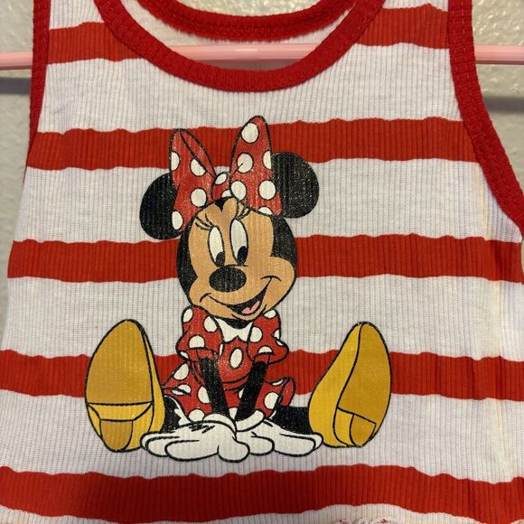 Disney Parks Minnie Mouse Layered Red Ruffled‎ Tutu Dress for Baby Sz 12M - Picture 2 of 8
